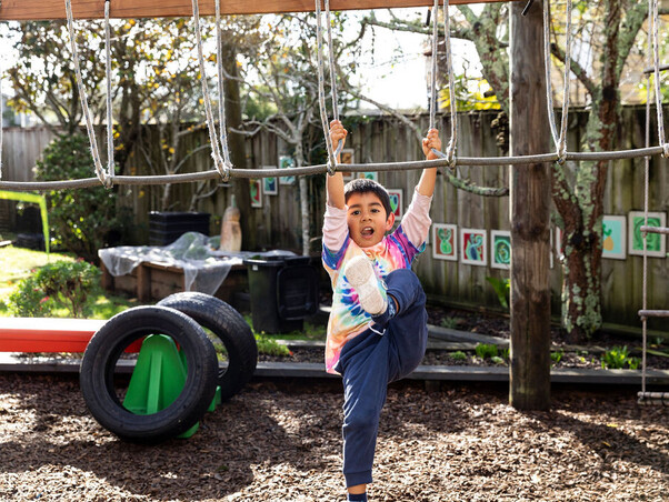 Outdoor learning area – Koru Montessori Sunnynook