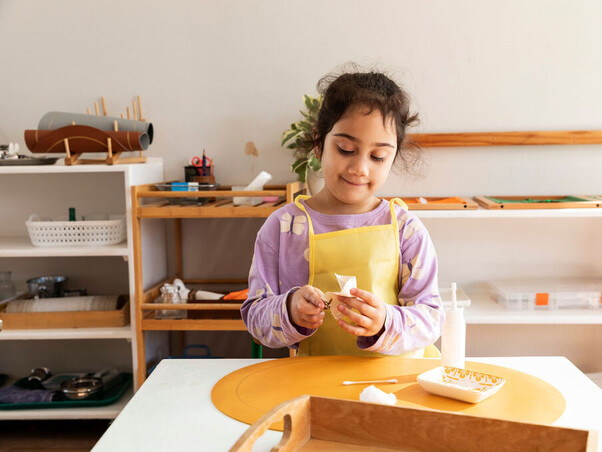 Montessori practical life activity – concentration