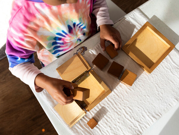 Montessori Educational Blocks – sensorial focus, North Shore