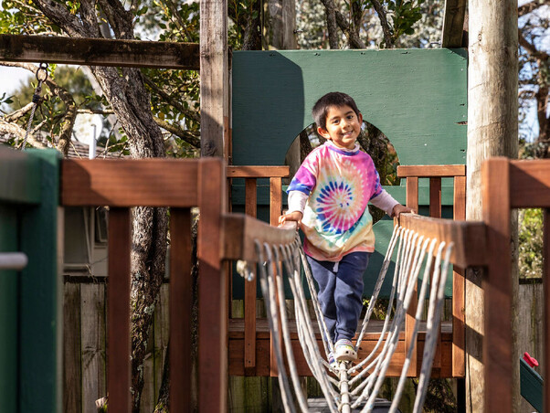 Outdoor learning area – Koru Montessori Sunnynook