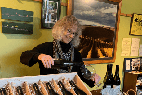 Rosie enjoying Cellar Door