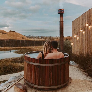 Wood-fired hot tub | Wood heated spa | Alpine Tubs