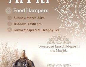 Zakat ul Fitr Food Hampers