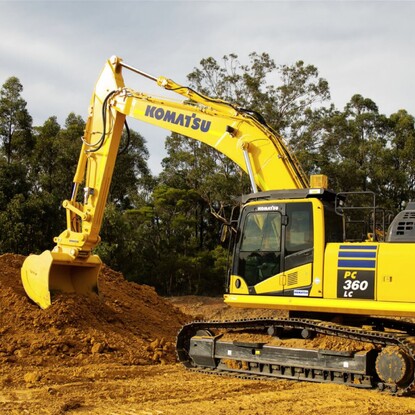 a Komatsu PC 360 Long Carriage excavator for hire