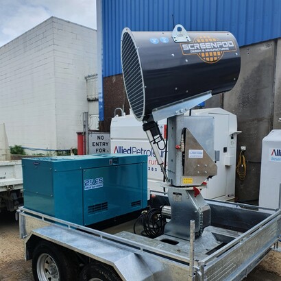 Screenpod S45 dust cannon for dust suppression