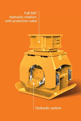 Indeco compactor hydraulic attachment