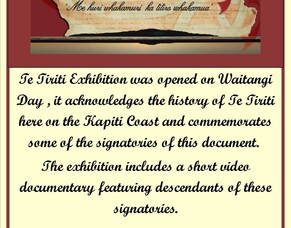 Treaty exhibition makes its way around the Kāpiti Coast
