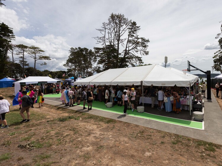 Marquee-only setup for shade at market event – minimal marquee hire Auckland