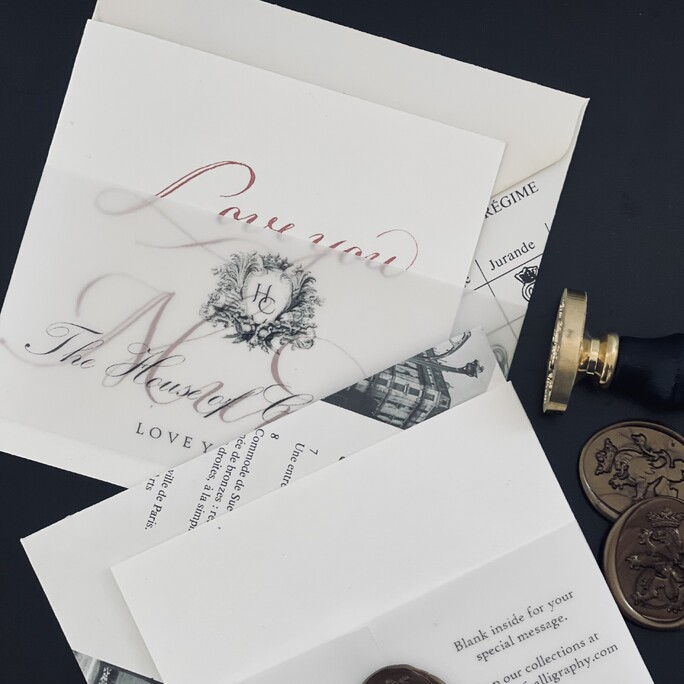 Showing our packaged love you mum card and envelope sets ready for sale