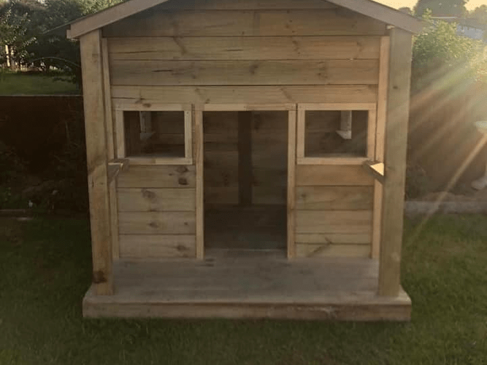 Timber custom made playhouse 