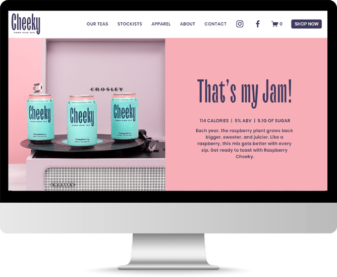 Product Photography, Sophie Louise Creative for Cheeky Iced Tea