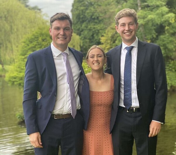 Nathan Trumper (left) at his Irish National Stud graduation. - Photo: Supplied