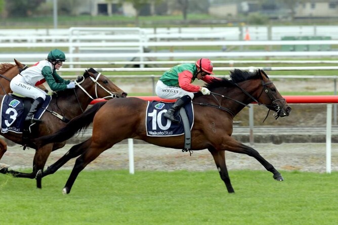 Petrucci on her way to winning at Matamata on Saturday.