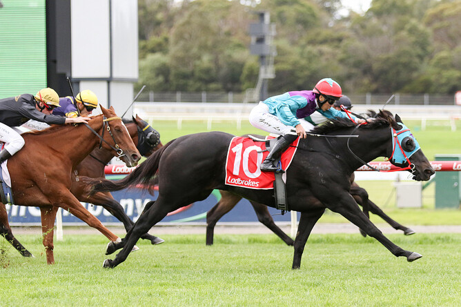 Lake Tai scores at Sandown. - Photo: Bruno Cannatelli