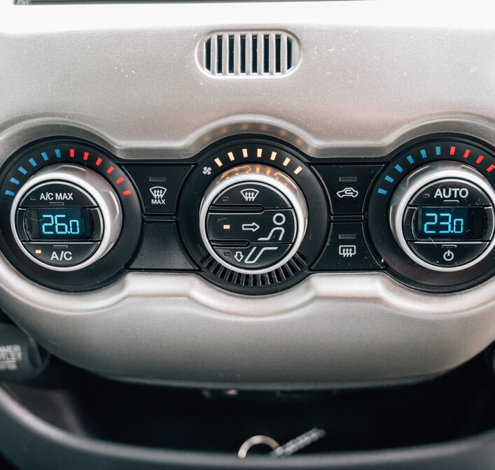 Photo of an air conditioning unit in a car
