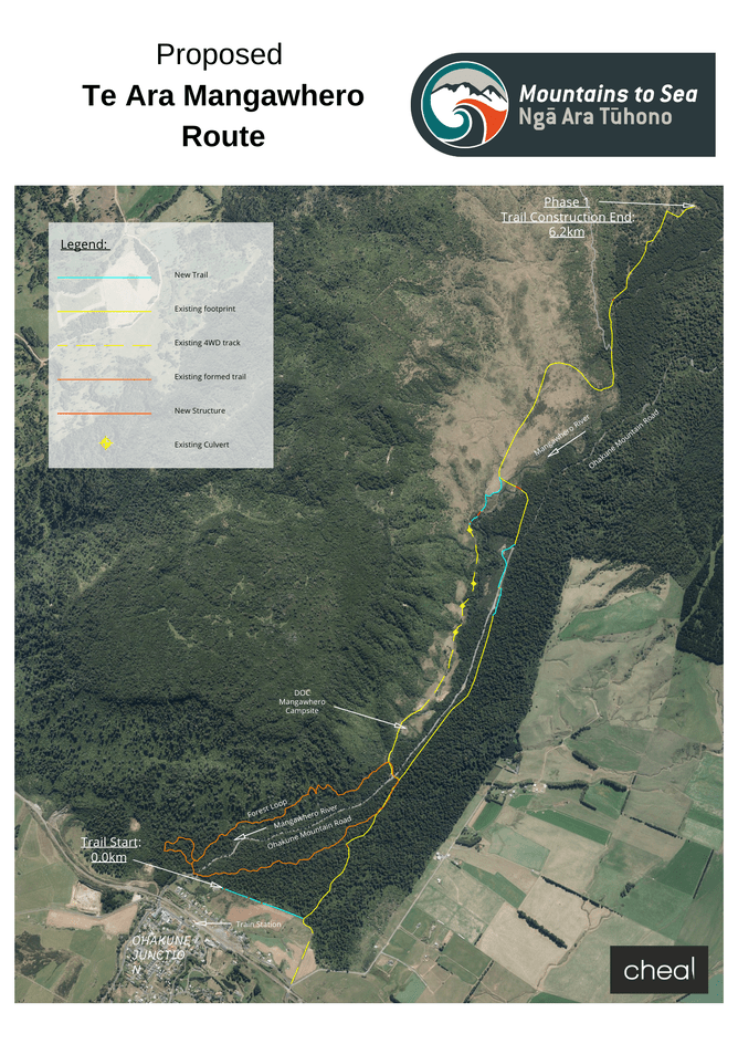 Proposed Te Ara Mangawhero route