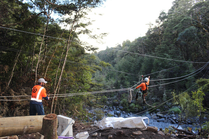Building Suspension Bridge | Te Hangaruru | Mountains to Sea