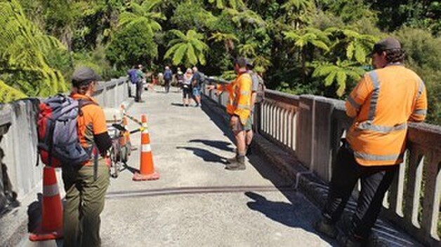 Work was fitted into the flow of the many visitors, who found it an interesting bonus activity.