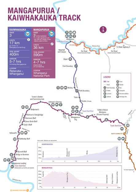 Mangapurua Trail Map | Mountains to Sea NZ