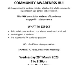 Christchurch Community Hui - 29th March 2023