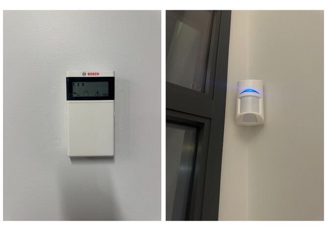 Modern home security system installed in Maungatapu new build