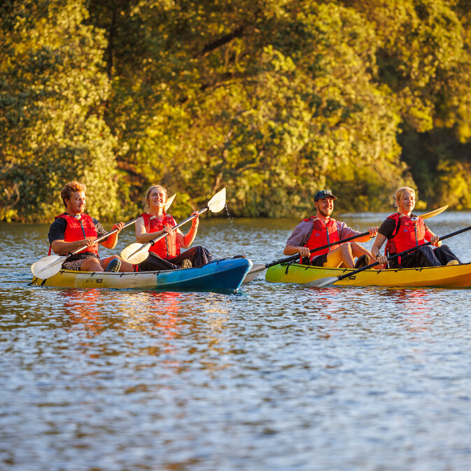 7. Back Shot Close Up of Glow Worm Kayaker
