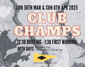 Sail the Wakatere Club Champs 2025