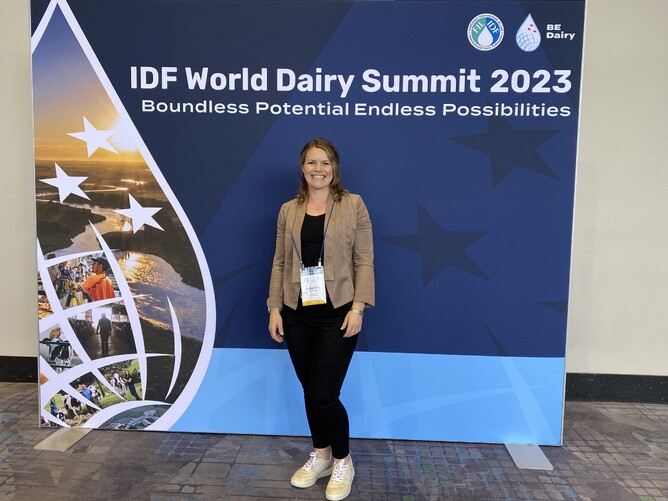 Thanks to support from IDF and WelFarm, Samantha Tennent attended the 2023 World Dairy Summit in Chicago