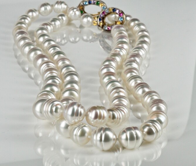Handmade pearl clasp