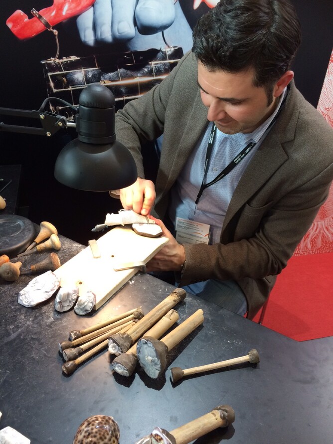 Handmade cameo pendants