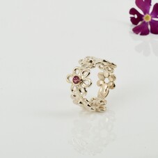 White gold engagement ring