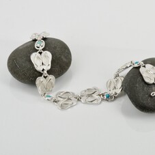 Lapis lazuli bracelet and ring with gold