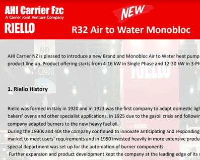 Riello - AHI Carrier Fzc