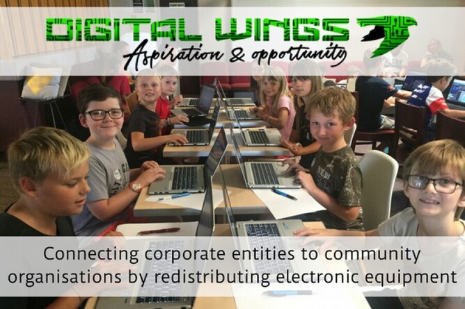 Youth coding with recycled hardware - Photo: Venture Centre