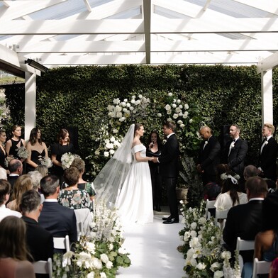 Wedding Planning and Styling by The Event Girl - bride and groom at the alter