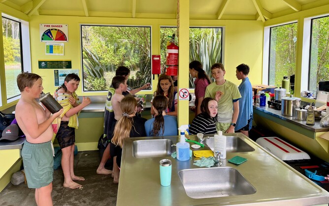 Enjoying the home comforts of kai