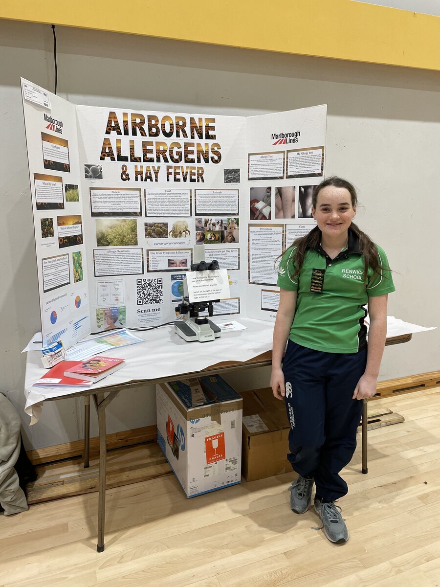 Hayley, our solo entry at Science Fair | Renwick School