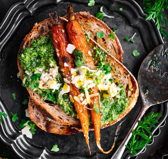 Carrot Leaves Pesto Sweetree Honey