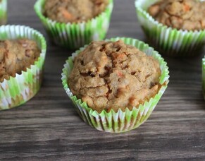 Carrot Muffins with Honey and Vanilla