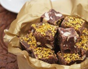 Chocolate &amp; Bee Pollen Irish Fudge