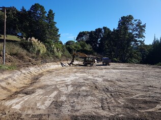 landscaping and earth pile clearing, drainage, site drainage Hastings section earthmoving in Hastings