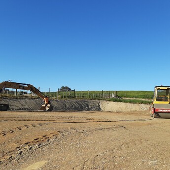 Shed site in Hawke's Bay, Digger work for shed site Hastings, Excavating a shed site in Hastings, 