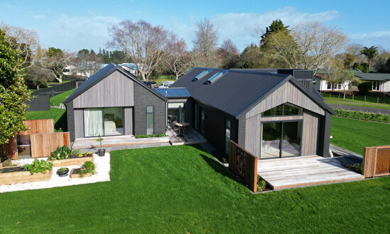 Outdoor spaces custom-designed to suit the lifestyle of the client in this new home build in Cambridge, Waikato