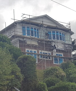 Exterior painting and restoration of a character home