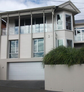 Exterior painting of a modernised contemporary character home