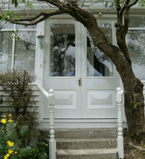 Exterior painting of a villa