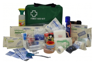 Large sports first aid kit and contents