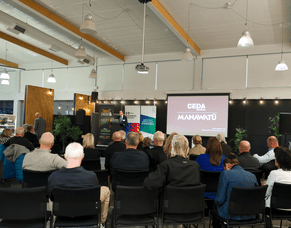 Jerry Shearman from CEDA speaks at BA5 Event