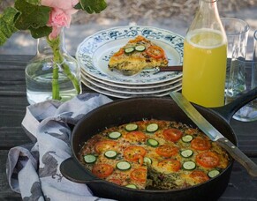 Summer Self-crusting Quiche