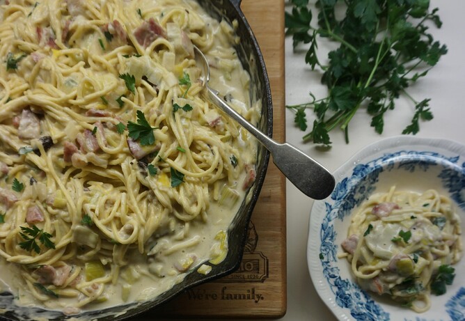 Quick Creamy Pasta - Jaz Mathisen